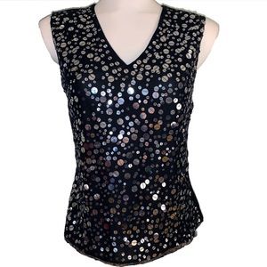 Sparkle v neck tank